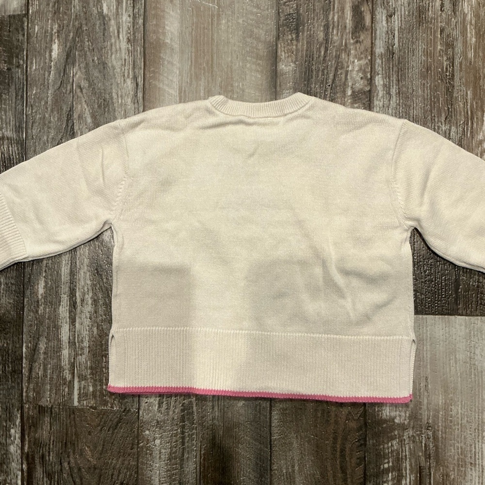 GAP Cream Sweater with Bear Motif Size 2T - Picture 5 of 6
